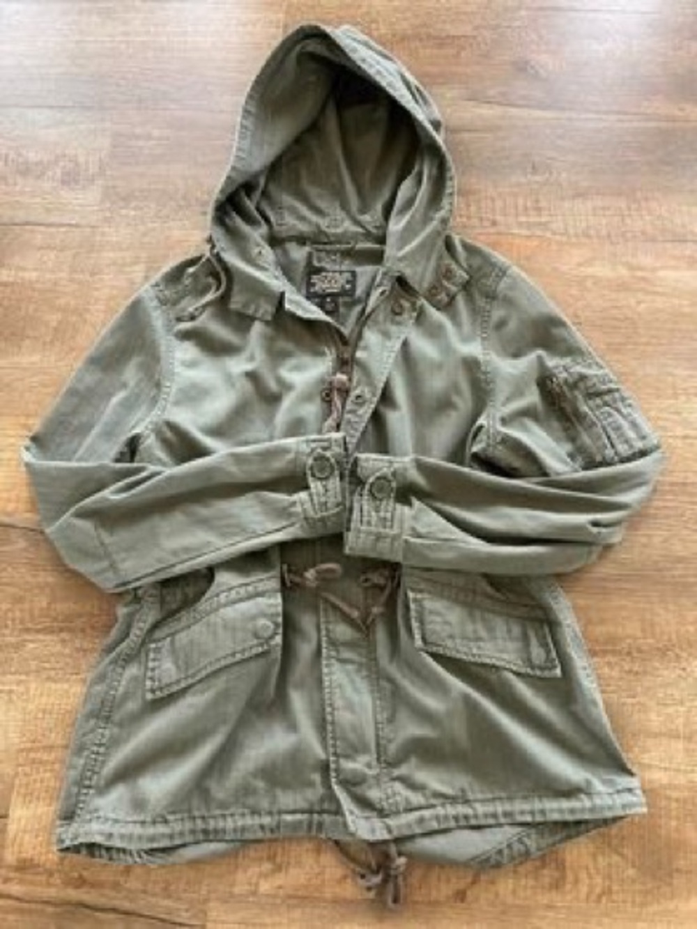 Alpha Industries Women's Hooded Utility Jacket - Olive Green